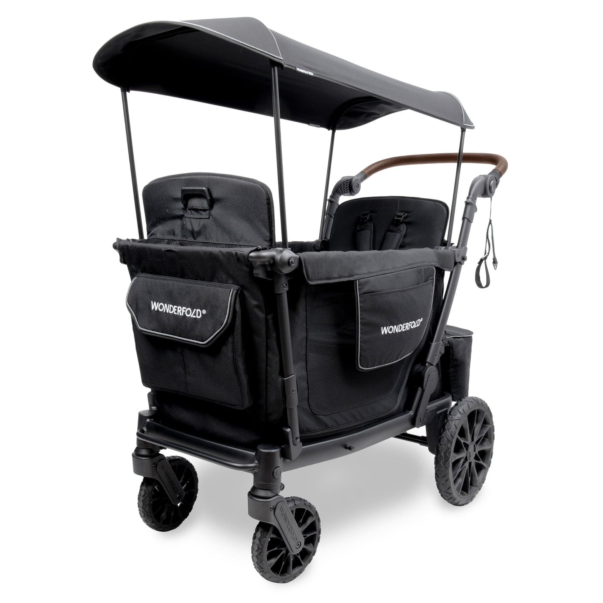 【最終】WIWO Jeunesse Larva Shelter XL Black WonderFold L2 Double (2 Seater) Stroller Wagon - Black – Albee Baby