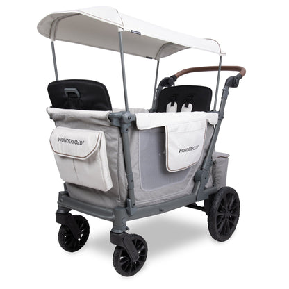WonderFold L2 Double (2 Seater) Stroller Wagon - Gray - L2-GRY