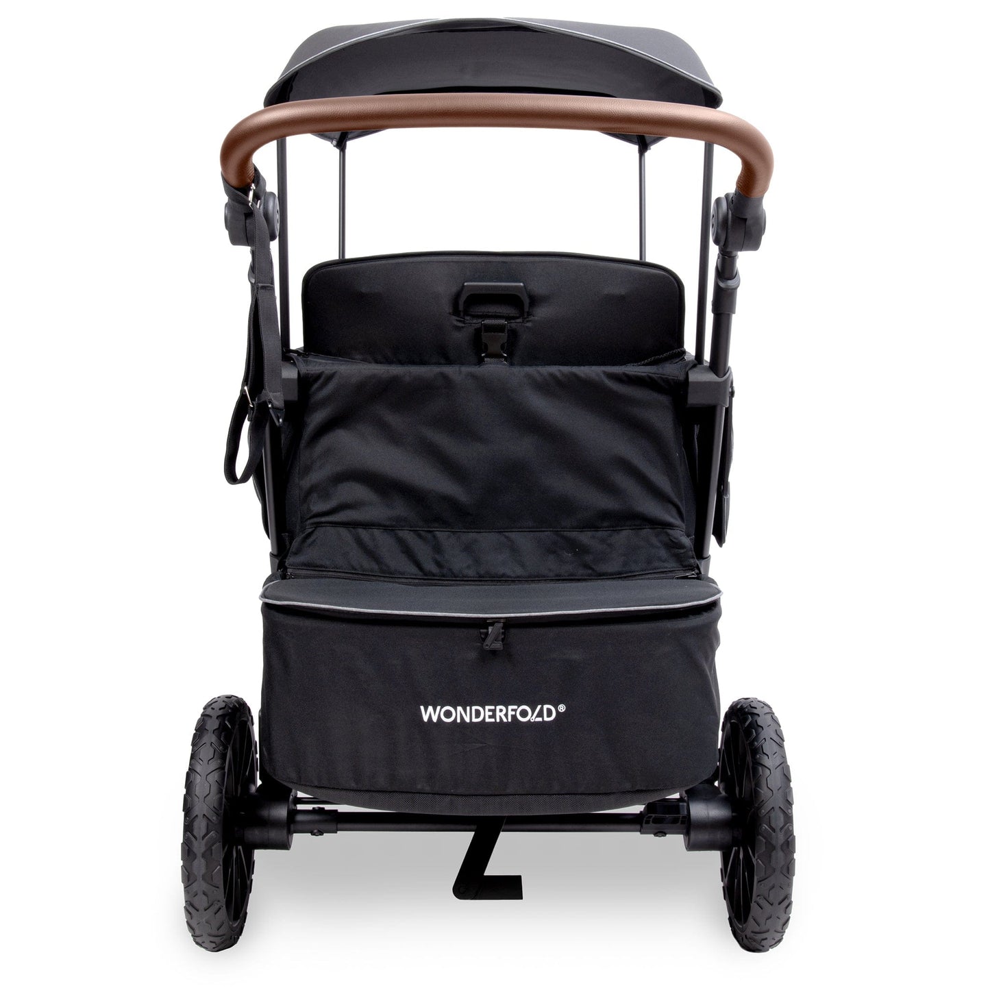 WonderFold L4 Quad (4 Seater) Stroller Wagon - Black - L4-BLK
