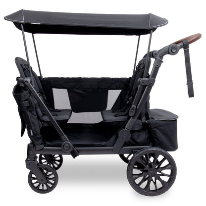 WonderFold L4 Quad (4 Seater) Stroller Wagon - Black - L4-BLK