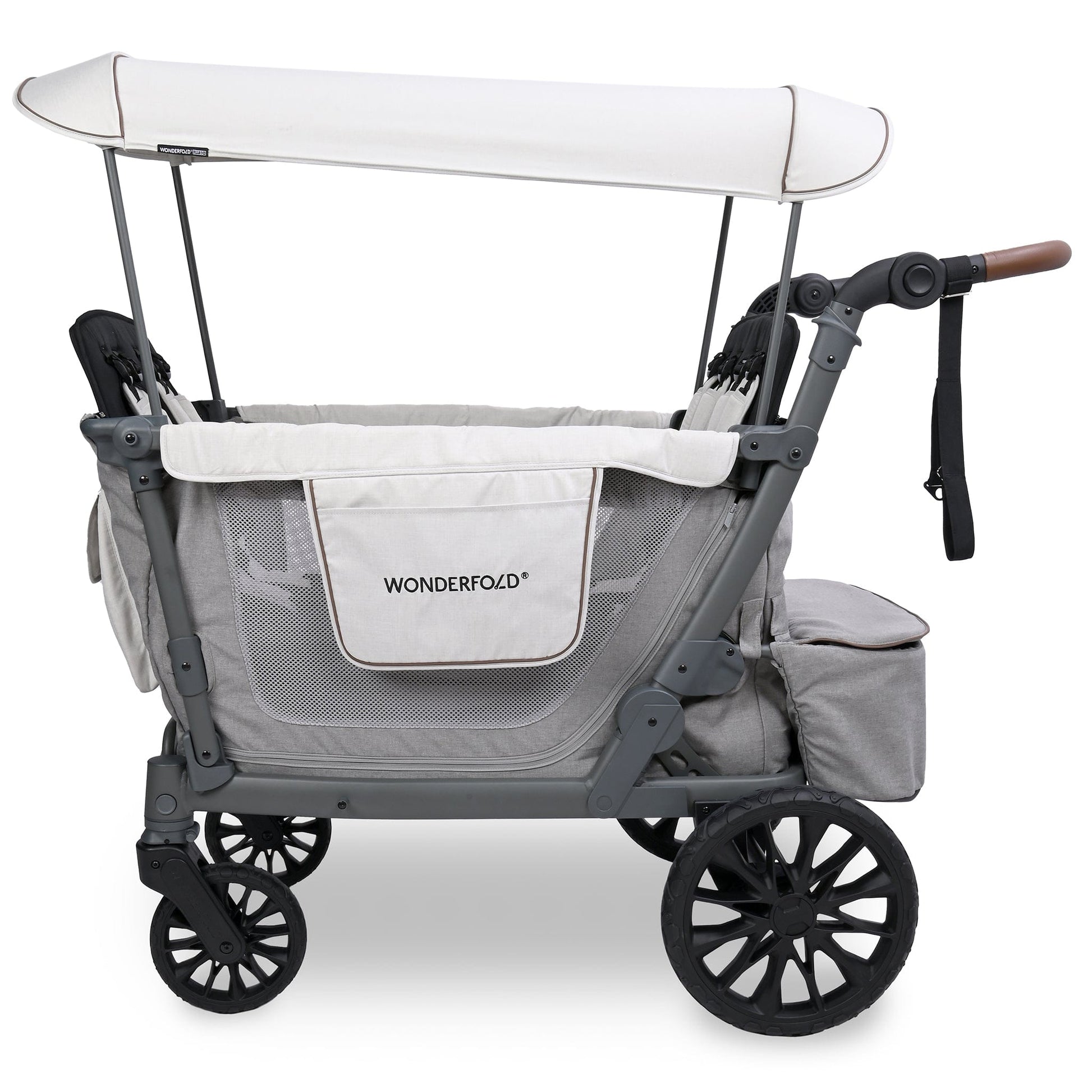 WonderFold L4 Quad (4 Seater) Stroller Wagon - Gray - L4-GRY