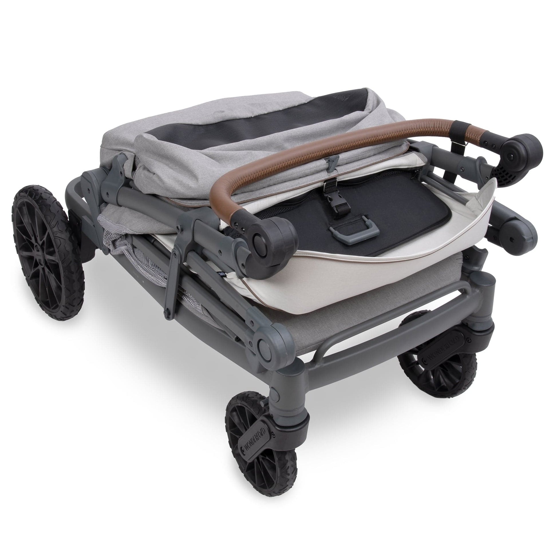 WonderFold L4 Quad (4 Seater) Stroller Wagon - Gray - L4-GRY