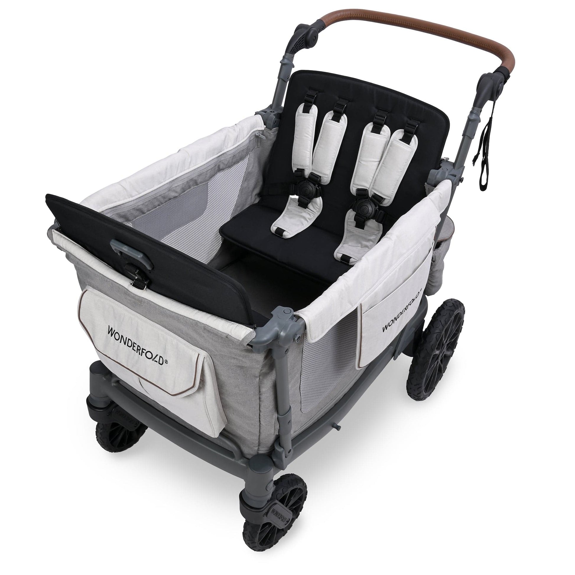 WonderFold L4 Quad (4 Seater) Stroller Wagon - Gray - L4-GRY