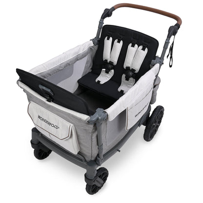 WonderFold L4 Quad (4 Seater) Stroller Wagon - Gray - L4-GRY