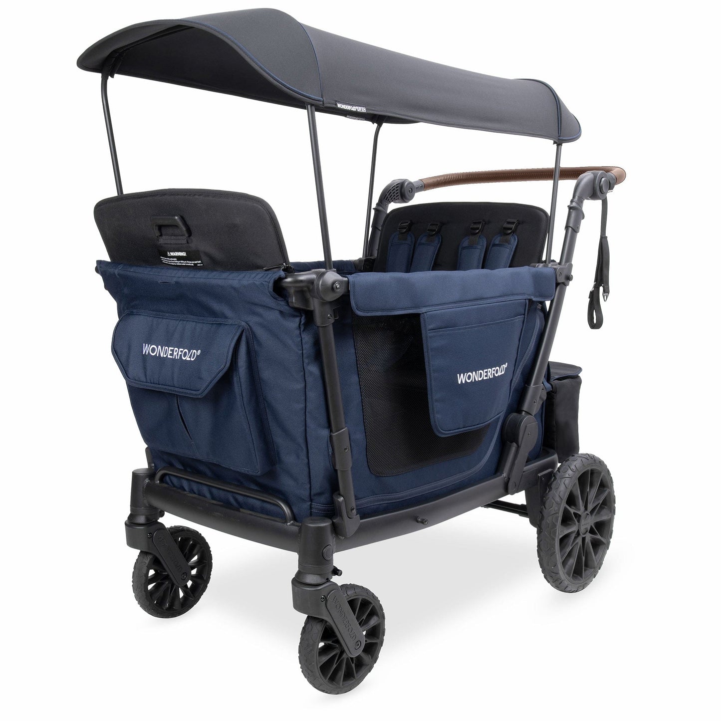WonderFold L4 Quad (4 Seater) Stroller Wagon - Navy - L4-NVY