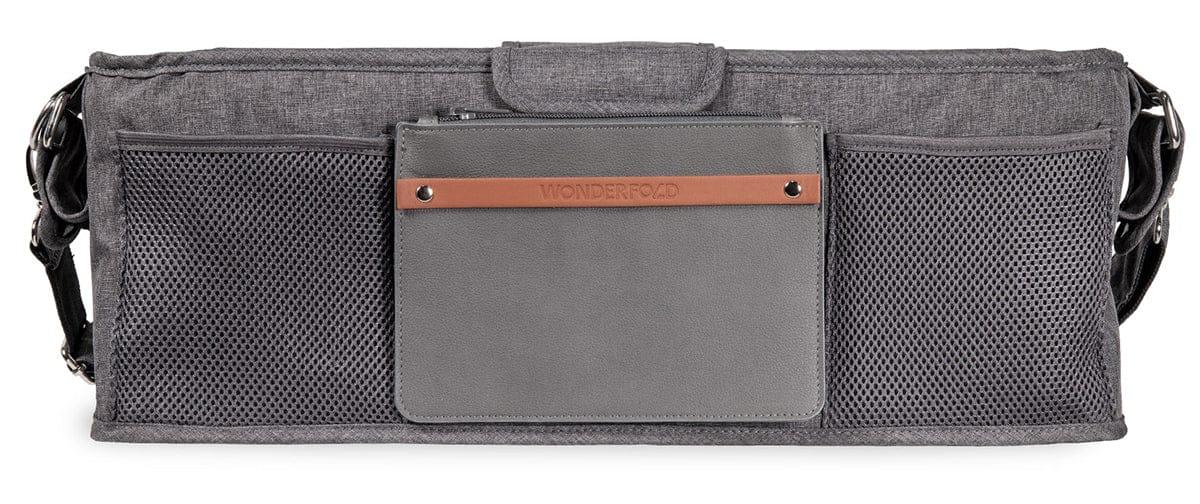 WonderFold Large Parent Console with 4 Insulated Cup Holders - Gray - PC04-GRY