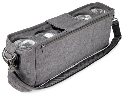WonderFold Large Parent Console with 4 Insulated Cup Holders - Gray - PC04-GRY