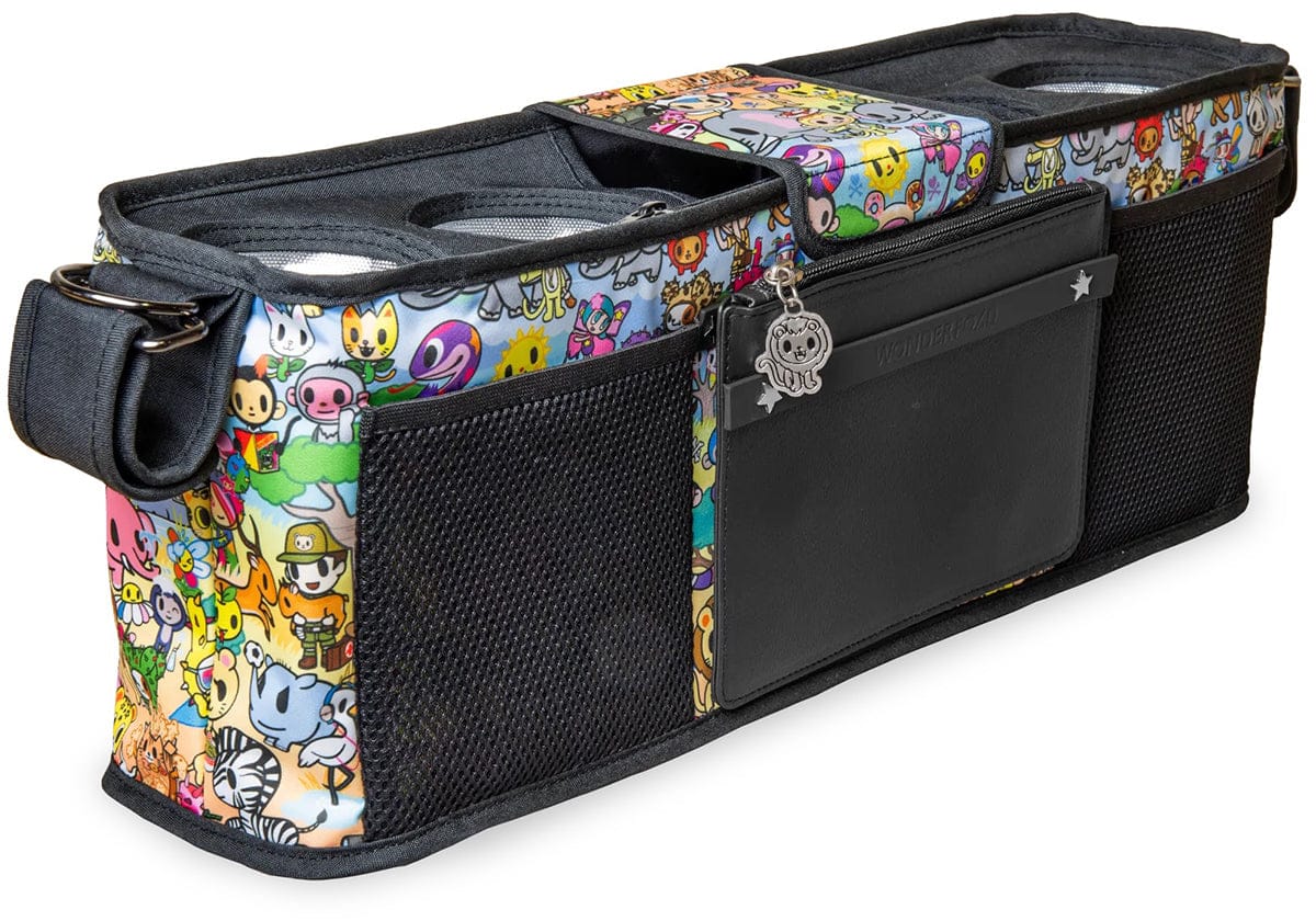 WonderFold Large Parent Console with 4 Insulated Cup Holders - Tokidoki Animalini - PC04-TOKIAN