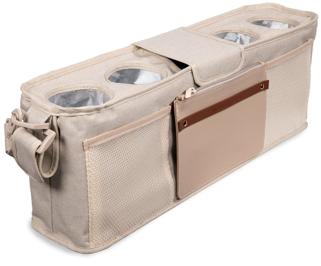 Wonderfold Large Parent Console with Insulated Cup Holders - Beige - PC04-BEIGE