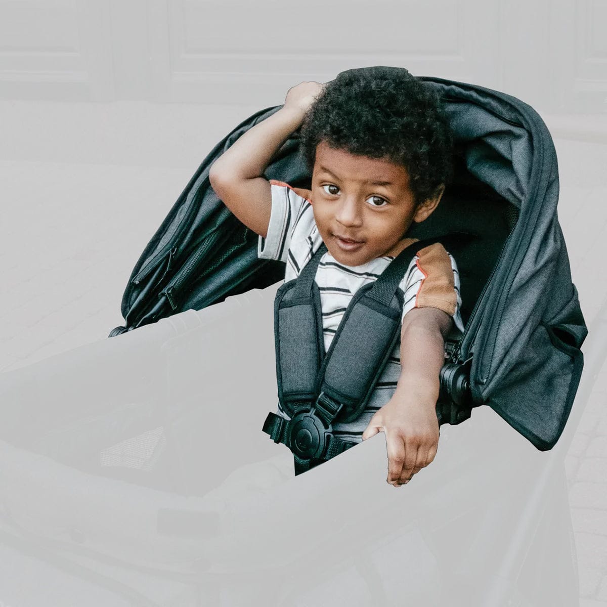 Wonderfold M1 Series (1 Seater) Stroller Wagon - Volcanic Black - M1-BLK