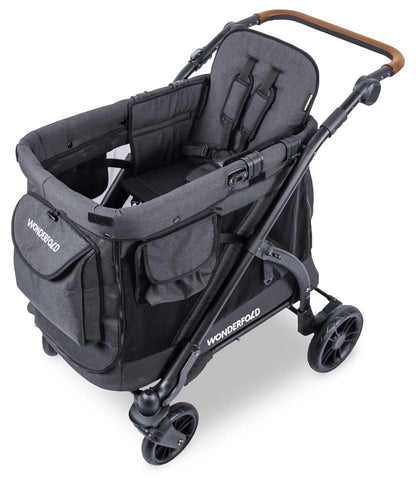 Wonderfold M1 Series (1 Seater) Stroller Wagon - Volcanic Black - M1-BLK