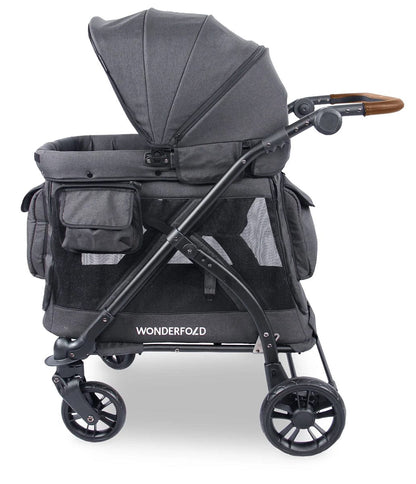 Wonderfold M1 Series (1 Seater) Stroller Wagon - Volcanic Black - M1-BLK