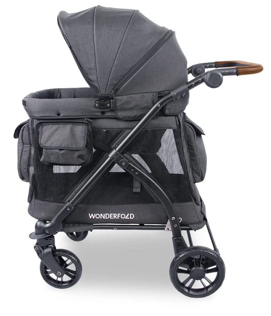 Wonderfold M1 Series (1 Seater) Stroller Wagon - Volcanic Black - M1-BLK