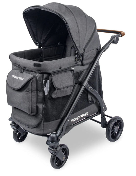 Wonderfold M1 Series (1 Seater) Stroller Wagon - Volcanic Black - M1-BLK