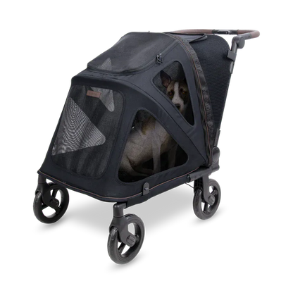 WonderFold Medium Hudson Pet Stroller - Graphite Black - PFM-BLK