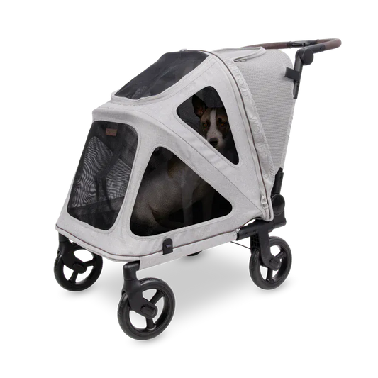 WonderFold Medium Hudson Pet Stroller - Light Gray - PFM-GRY