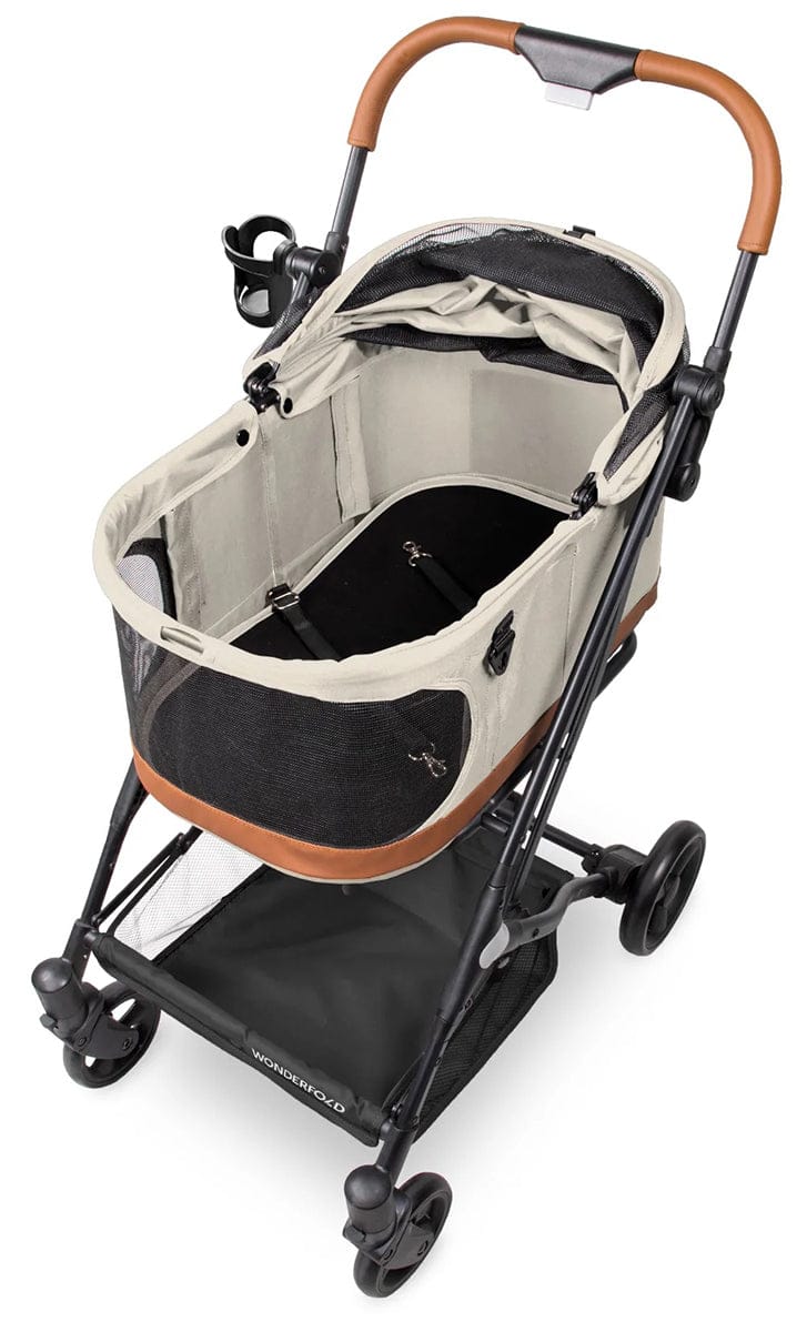 WonderFold P2 Pet Stroller - Sandy Beige - P2-BG