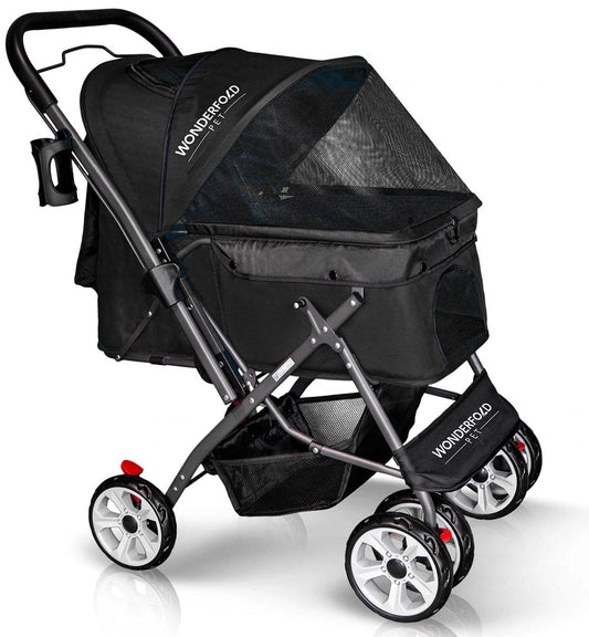 WonderFold Pet Stroller - Black