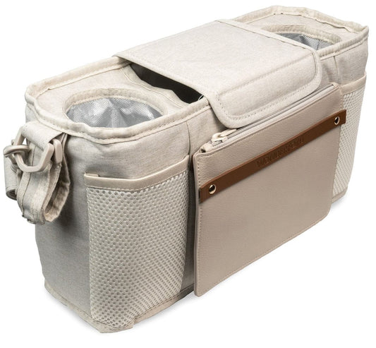 Wonderfold Small Parent Console with Insulated Cup Holders - Beige - PC02-BEIGE