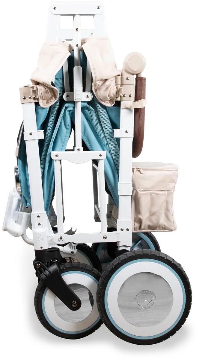 WonderFold VW2 Volkswagon Double (2 Seater) Stroller Wagon - Bondi Blue - VW2-BLU