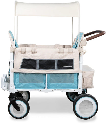 WonderFold VW2 Volkswagon Double (2 Seater) Stroller Wagon - Bondi Blue - VW2-BLU