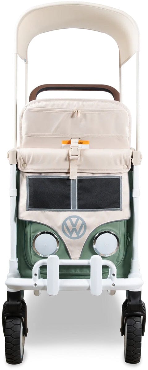 WonderFold VW2 Volkswagon Double (2 Seater) Stroller Wagon - Sage Green - VW2-GN