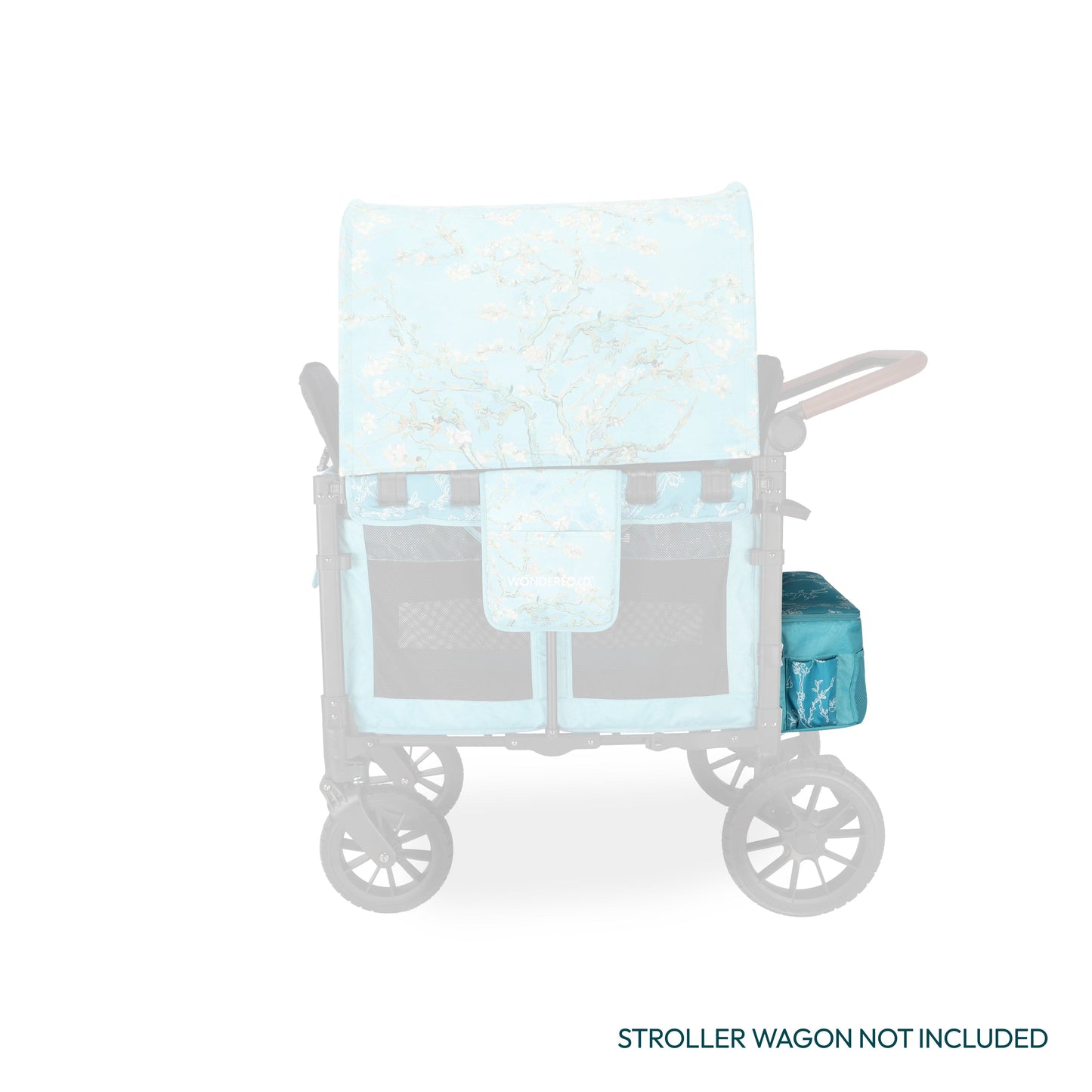 WonderFold W2 Elite/luxe Rear Basket - Van Gogh Almond Blossoms - W2ELRBF-VGAB