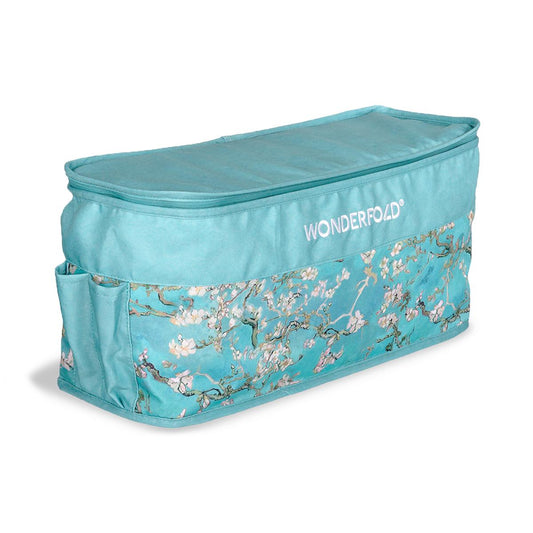 WonderFold W2 Elite/luxe Rear Basket - Van Gogh Almond Blossoms - W2ELRBF-VGAB