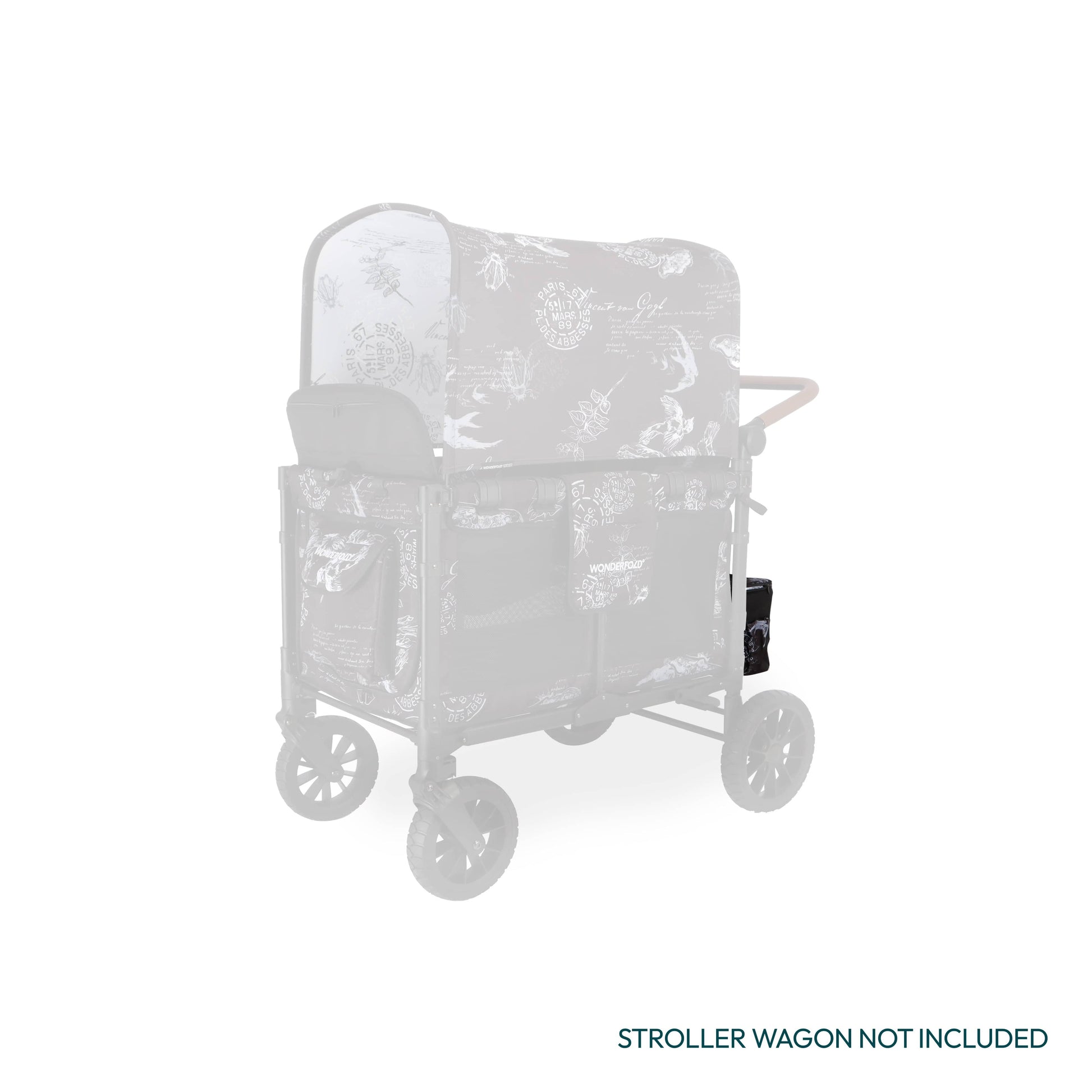 WonderFold W2 Elite/luxe Rear Basket - Van Gogh Sketches - W2ELRBF-VGSK