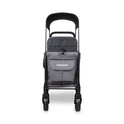 WonderFold W2 Elite Pro (2 Seater) Double Stroller Wagon - Charcoal Gray - W2ELTP-GRY