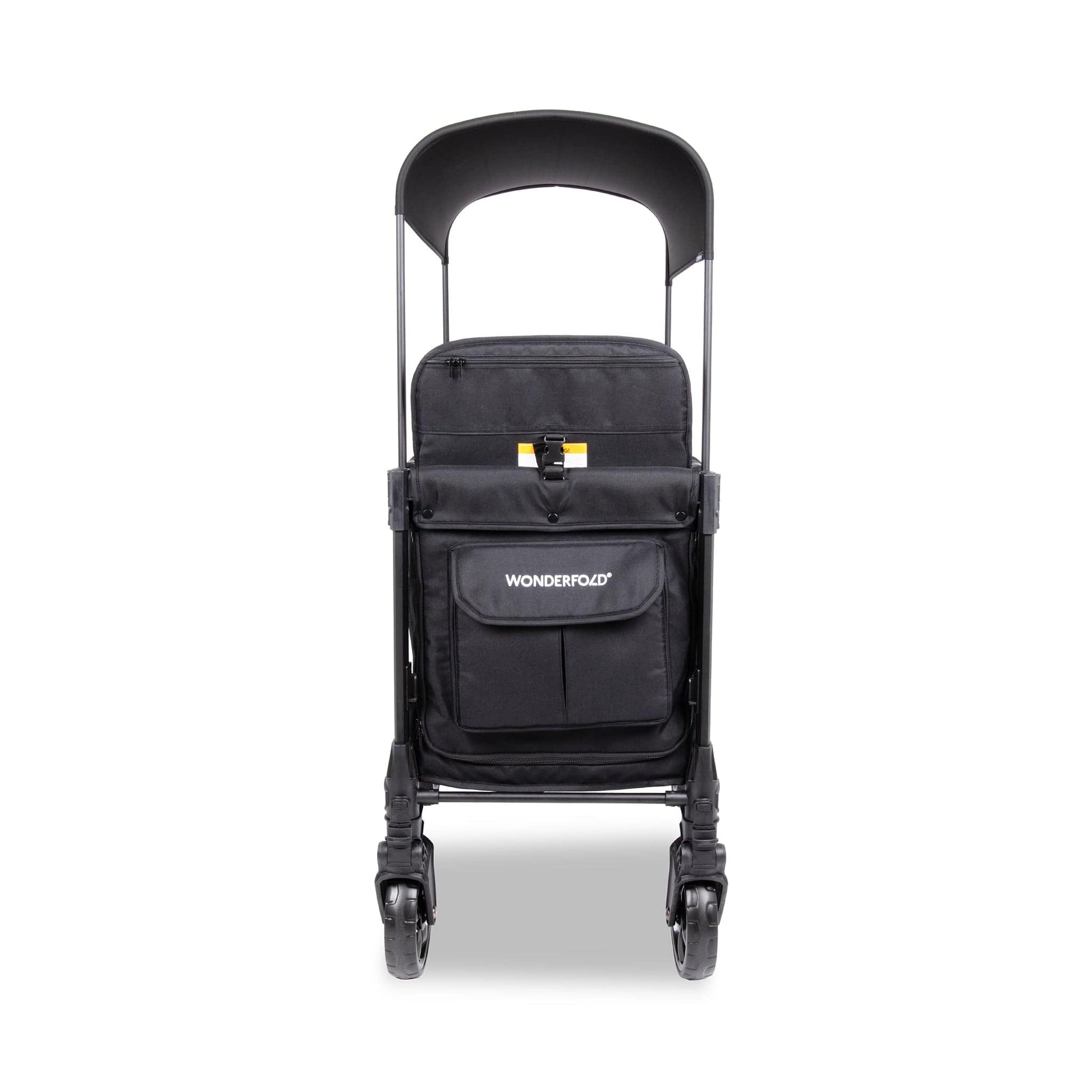 WonderFold W2 Elite Pro (2 Seater) Double Stroller Wagon - Jet Black - W2ELTP-JBLK