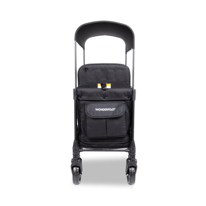 WonderFold W2 Elite Pro (2 Seater) Double Stroller Wagon - Jet Black - W2ELTP-JBLK