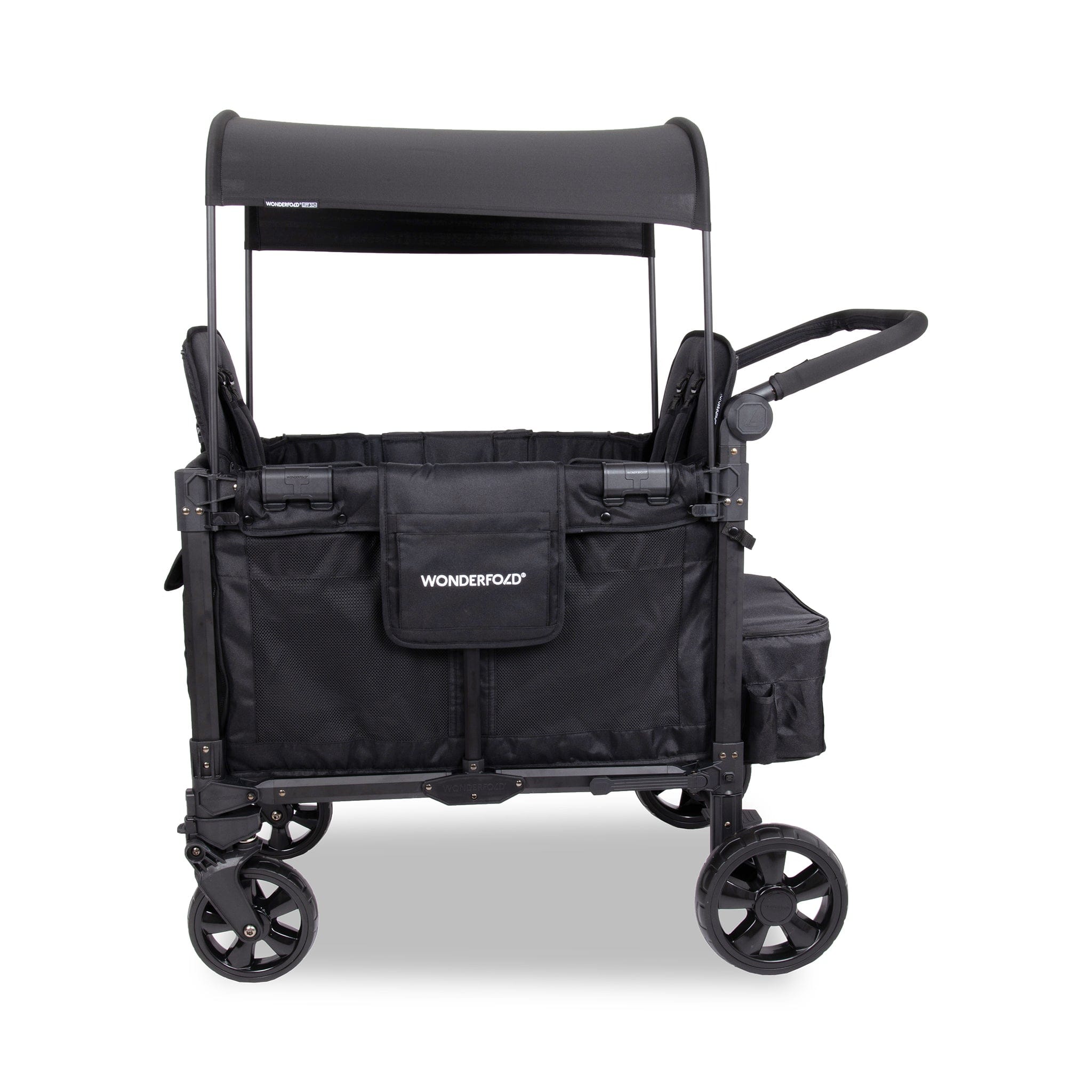 ★三連休値引★未使用★ワンダーフォールドエリートWonderfold ELITE WonderFold W2 Elite Pro (2 Seater) Double Stroller Wagon - Jet