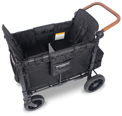 Wonderfold W2 Luxe Multifunctional Double (2 seater) Stroller Wagon - Black Camo - W2-2S-CAMOUFLAGE