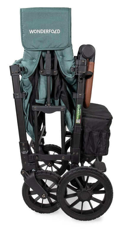 Wonderfold W2 Luxe Multifunctional Double (2 seater) Stroller Wagon - Hunter Green (Albee Exclusive) - W2LUX-HNTGN