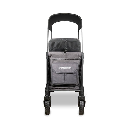 WonderFold W2 Luxe Pro (2 Seater) Double Seater Stroller Wagon - Charcoal Gray - W2LUXP-GRY