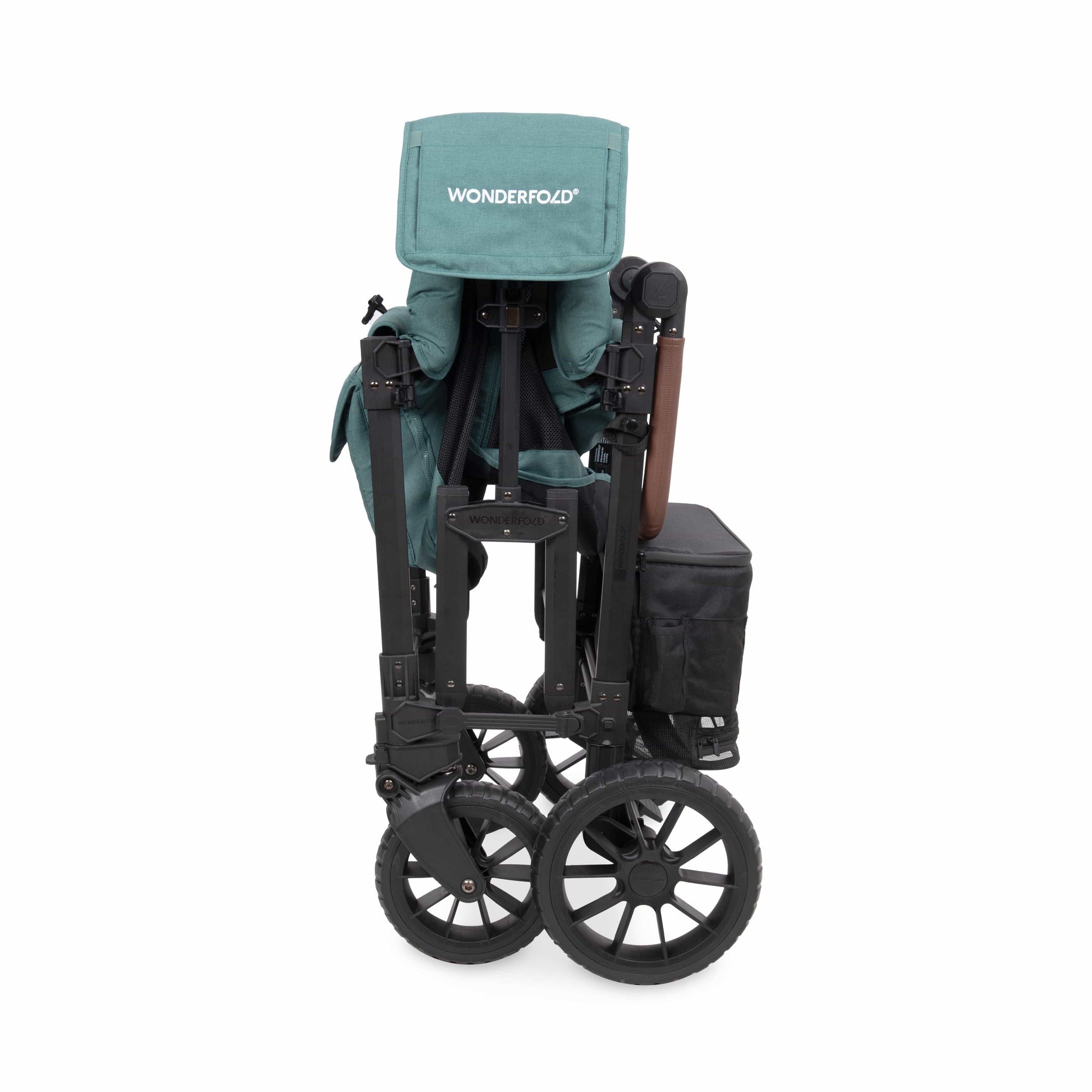 WonderFold W2 Luxe Pro (2 Seater) Double Seater Stroller Wagon - Hunter Green - W2LUXP-HNTGN