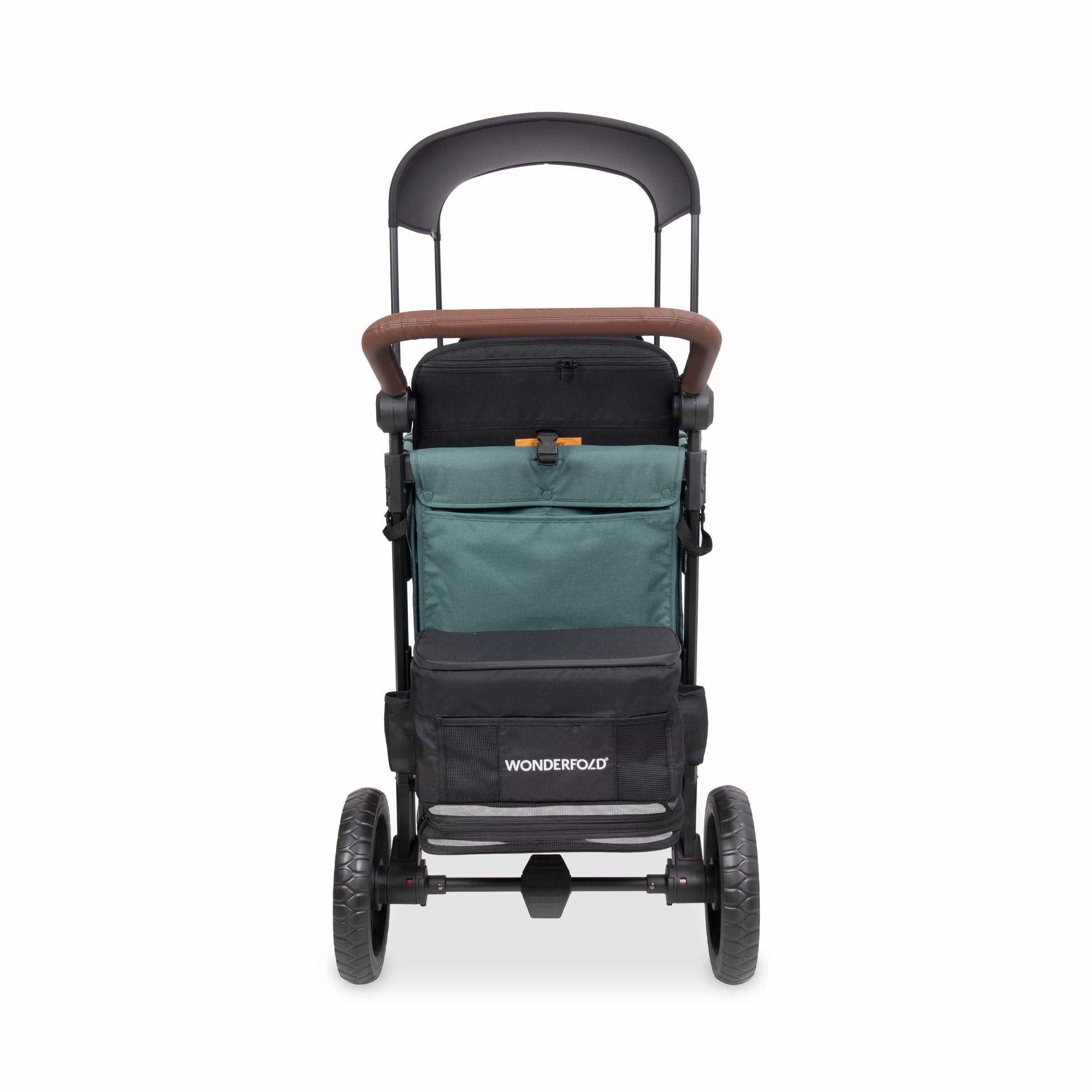 WonderFold W2 Luxe Pro (2 Seater) Double Seater Stroller Wagon - Hunter Green - W2LUXP-HNTGN