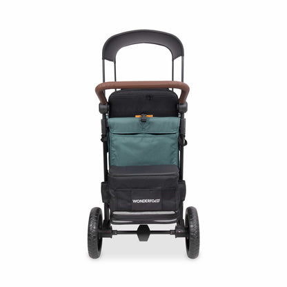 WonderFold W2 Luxe Pro (2 Seater) Double Seater Stroller Wagon - Hunter Green - W2LUXP-HNTGN