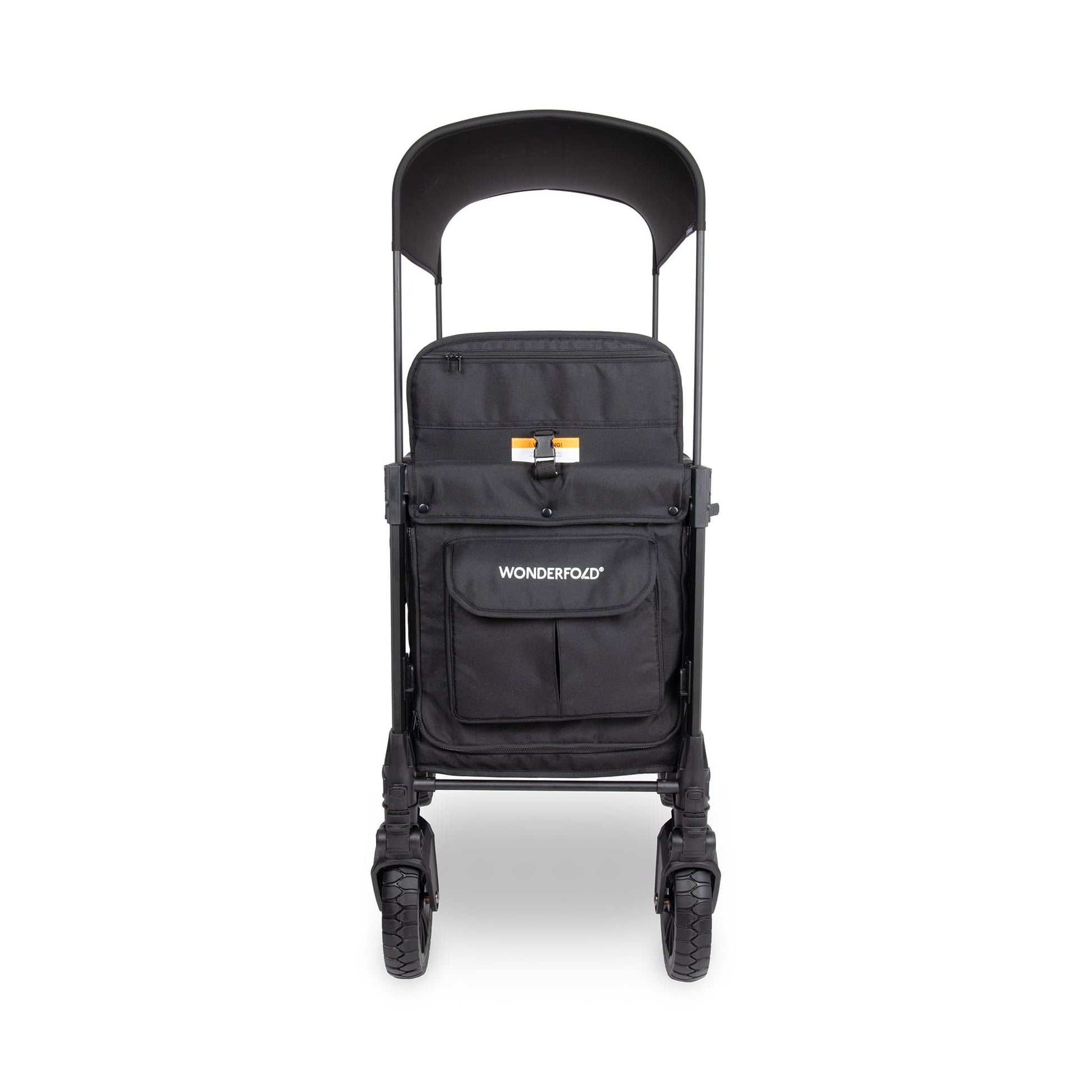 WonderFold W2 Luxe Pro (2 Seater) Double Seater Stroller Wagon - Jet Black - W2LUXP-JBLK