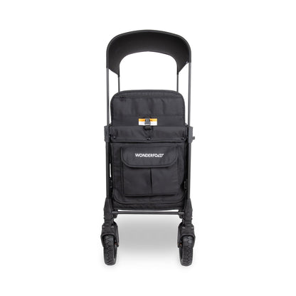 WonderFold W2 Luxe Pro (2 Seater) Double Seater Stroller Wagon - Jet Black - W2LUXP-JBLK