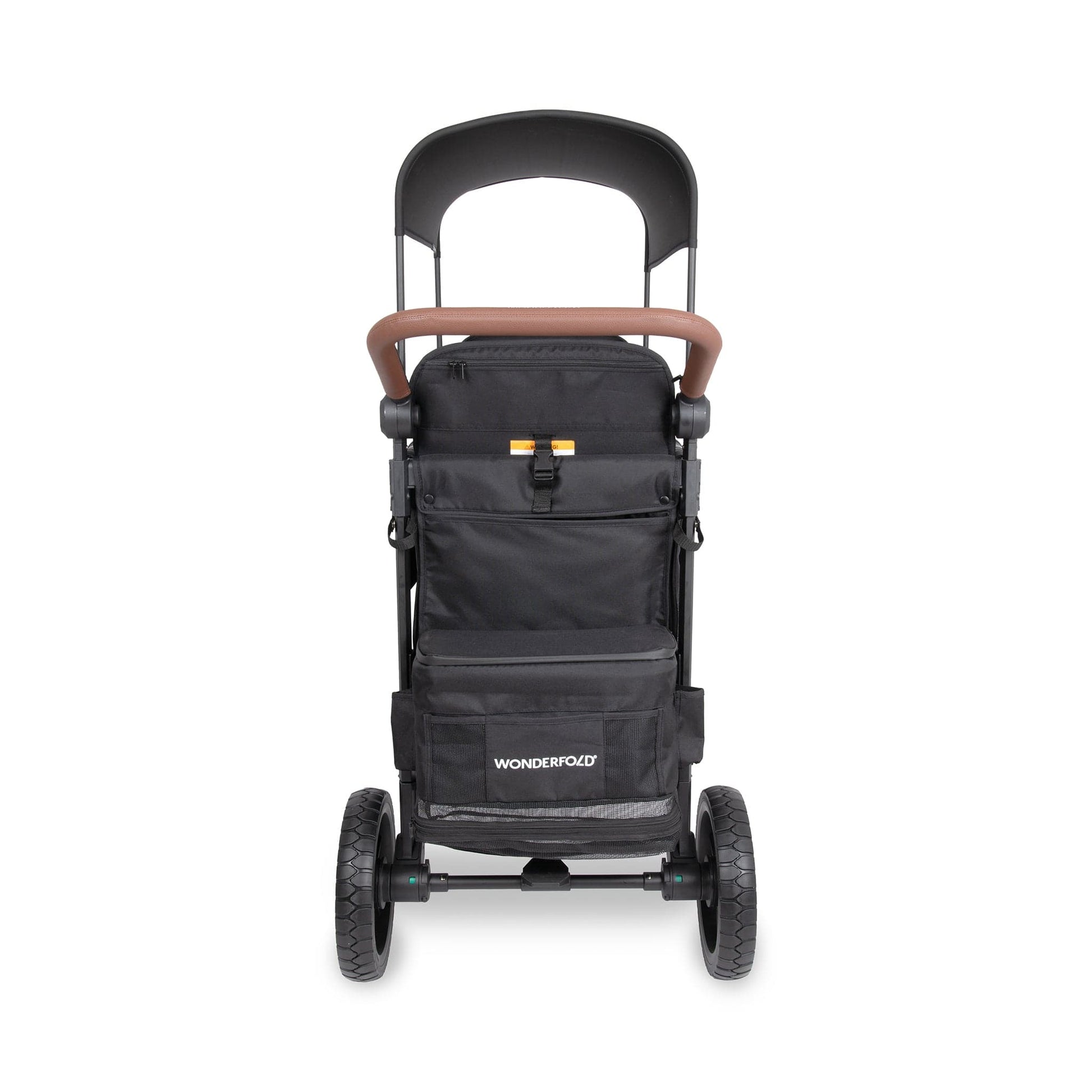 WonderFold W2 Luxe Pro (2 Seater) Double Seater Stroller Wagon - Jet Black - W2LUXP-JBLK