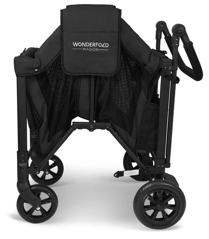 WonderFold W2 Original (2 Seater) Double Stroller Wagon - Black - W2-BLACK