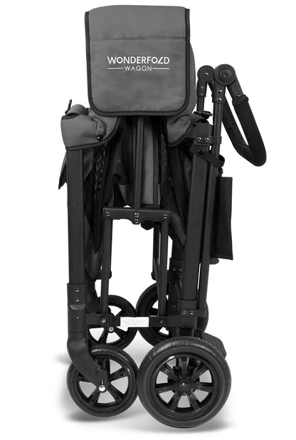 WonderFold W2 Original (2 Seater) Double Stroller Wagon - Gray - W2-GRAY
