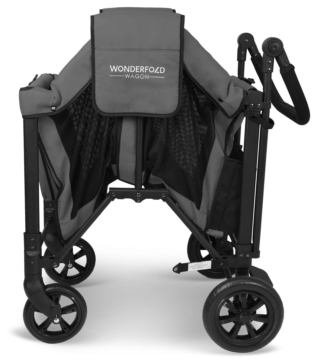 WonderFold W2 Original (2 Seater) Double Stroller Wagon - Gray - W2-GRAY