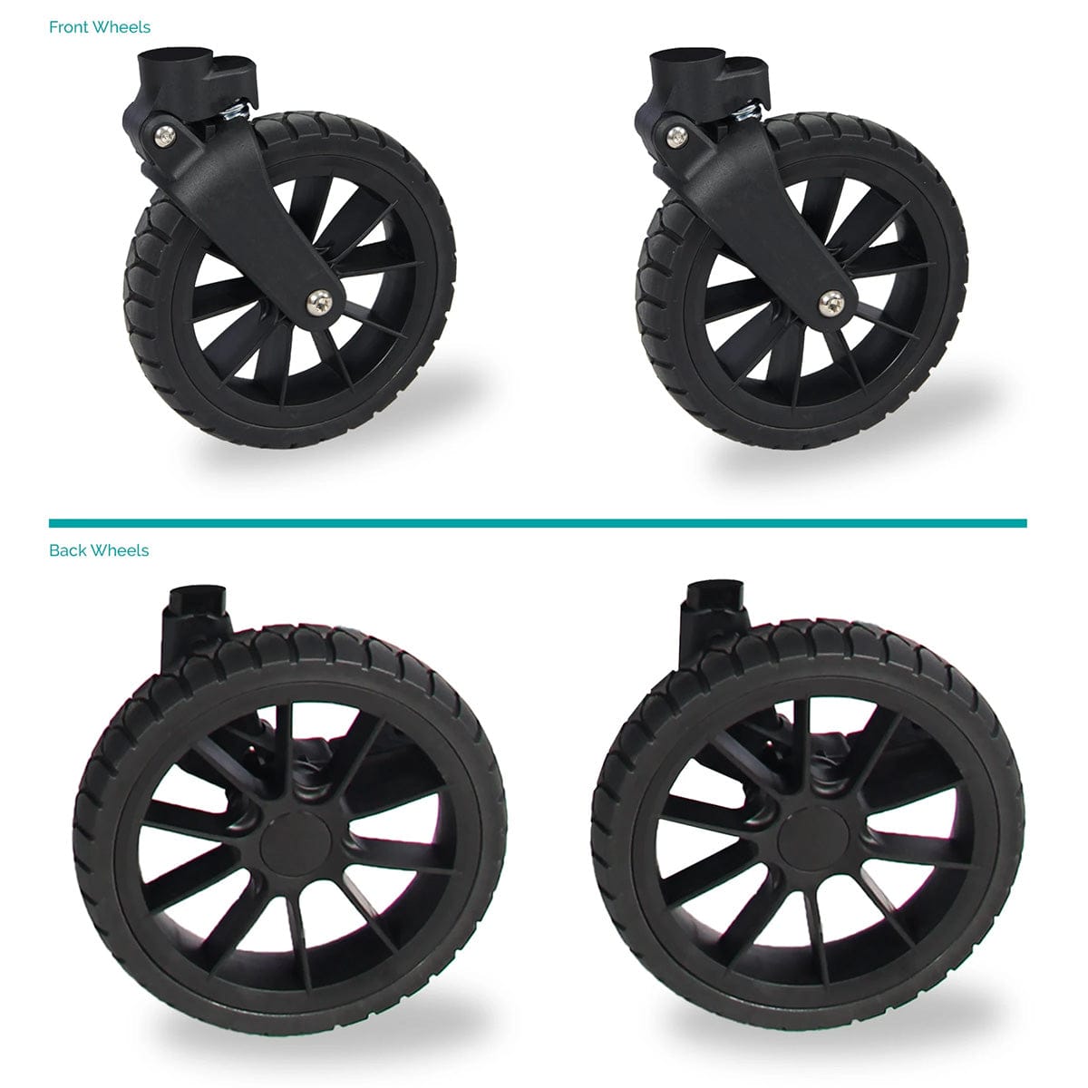 Wonderfold W4 All Terrain XL Wheels with PU Tires - w4-allterrain