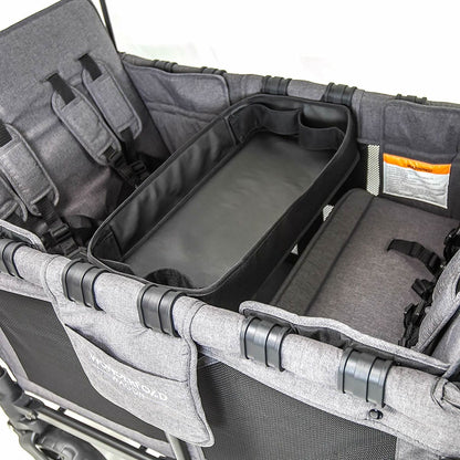 WonderFold W4 Double Sided Snack/Activity Tray with 4 Cup Holders - st04