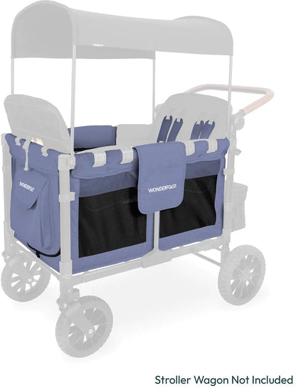 Wonderfold W4 Elite / Luxe Carriage Fabric - Storm Blue - W4CF2-STMBLU