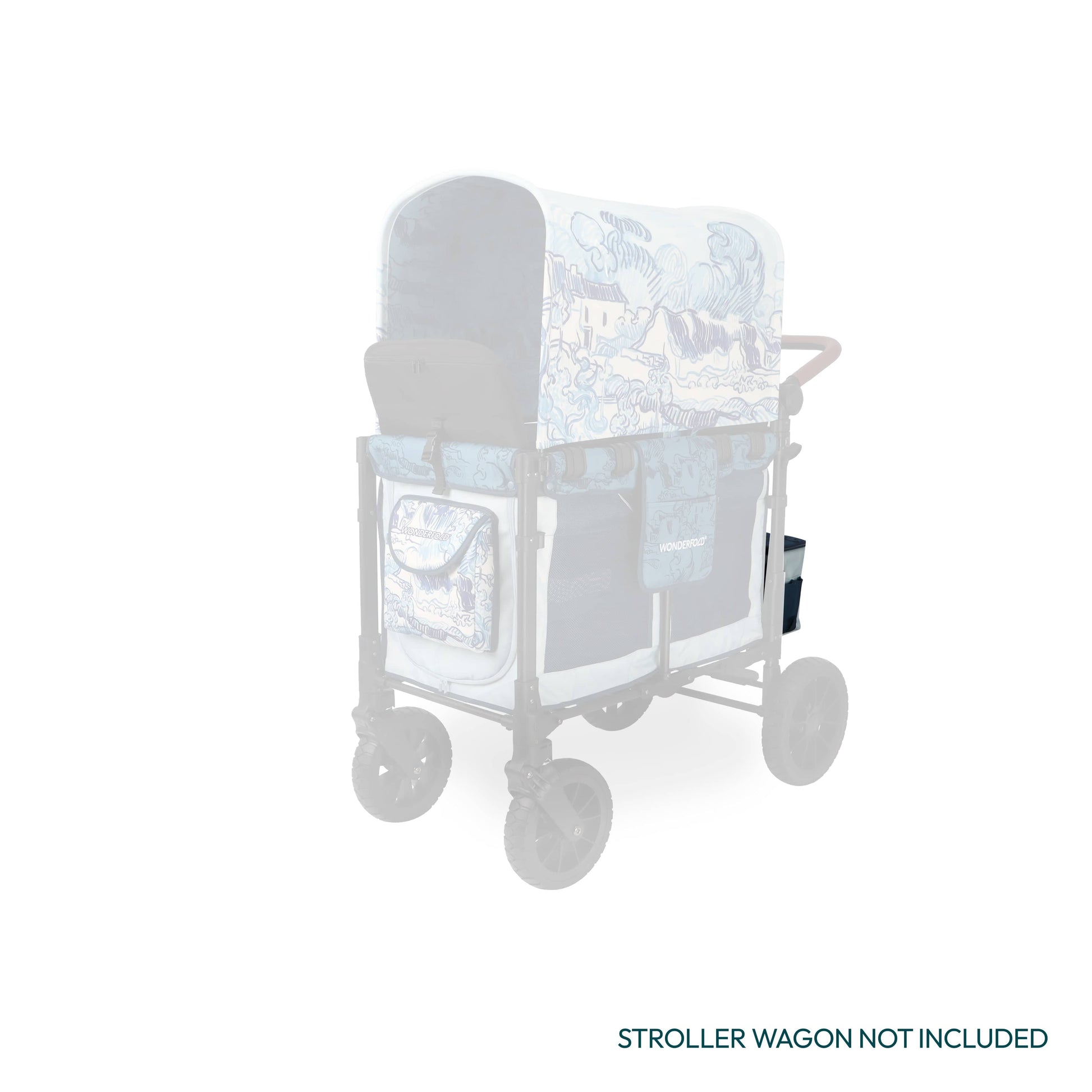 WonderFold W4 Elite/luxe Rear Basket - Van Gogh Landscape With Houses - W4ELRBF-VGLH