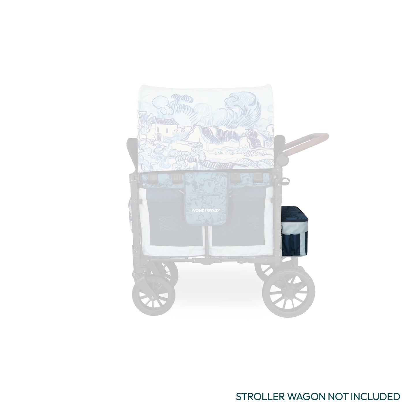 WonderFold W4 Elite/luxe Rear Basket - Van Gogh Landscape With Houses - W4ELRBF-VGLH